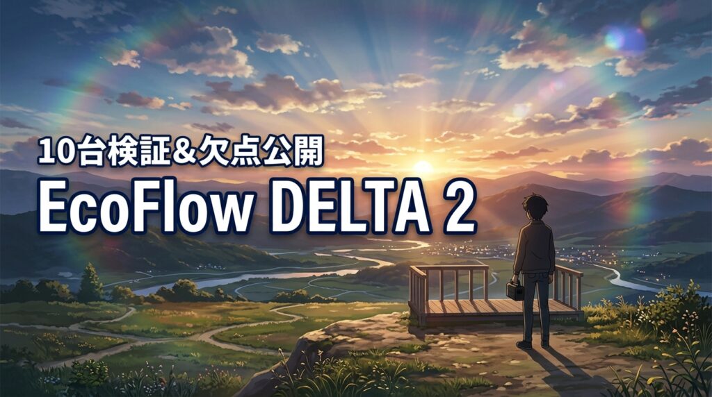 EcoFlow DELTA 2レビュー｜10台の家電で検証！欠点も正直に公開