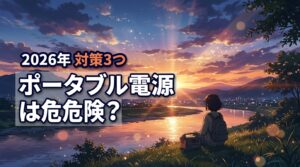 2026年版｜ポータブル電源は危険？発火・爆発リスクと安全な使い方3つの対策