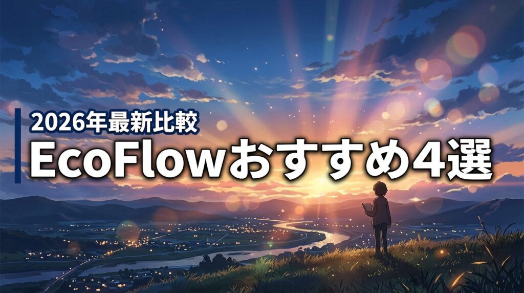 EcoFlowおすすめモデル比較【2026年版】用途別4選で最適な1台を特定