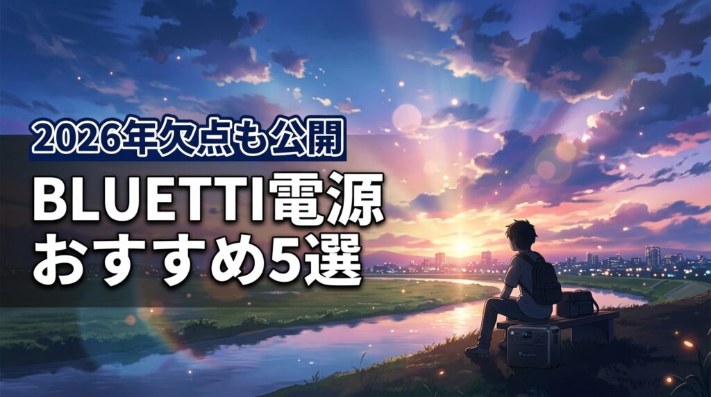 BLUETTI ポータブル電源レビュー・評判まとめ｜失敗しないおすすめ5選と欠点