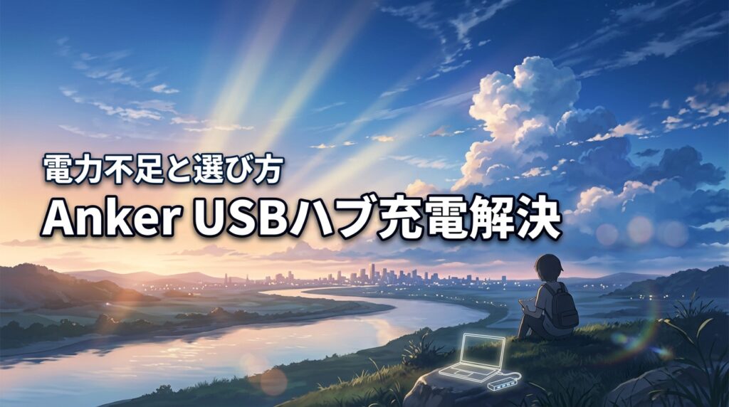 【解決】Anker USBハブで充電できない原因は電力不足！正しい製品の選び方