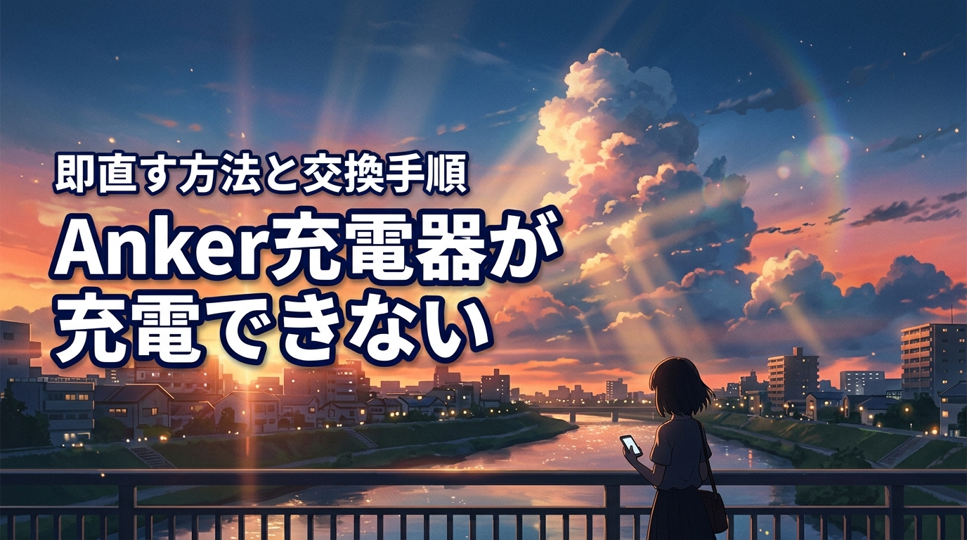 【解決】anker充電器が充電できない原因は？即直す方法と新品交換の全手順