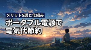 ポータブル電源で電気代を節約する仕組みとメリット5選！導入費用は回収できる？