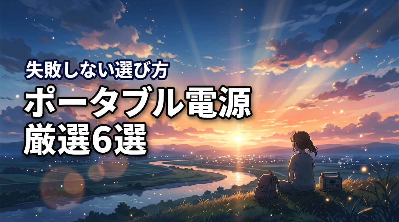 2026年版｜失敗しないポータブル電源の選び方と厳選おすすめ6選を紹介