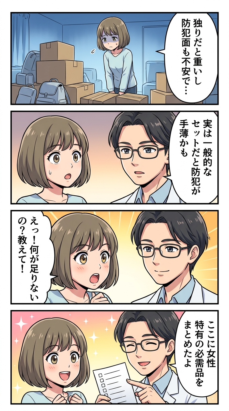 一人暮らし女性に必要な防災グッズリスト