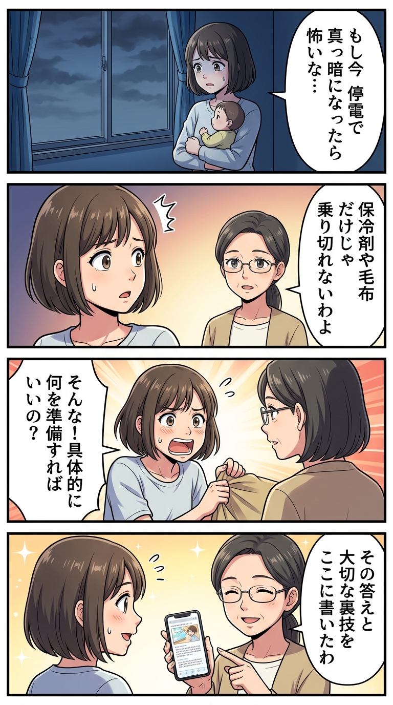 子育て家庭の防災対策｜赤ちゃんと停電を乗り切る