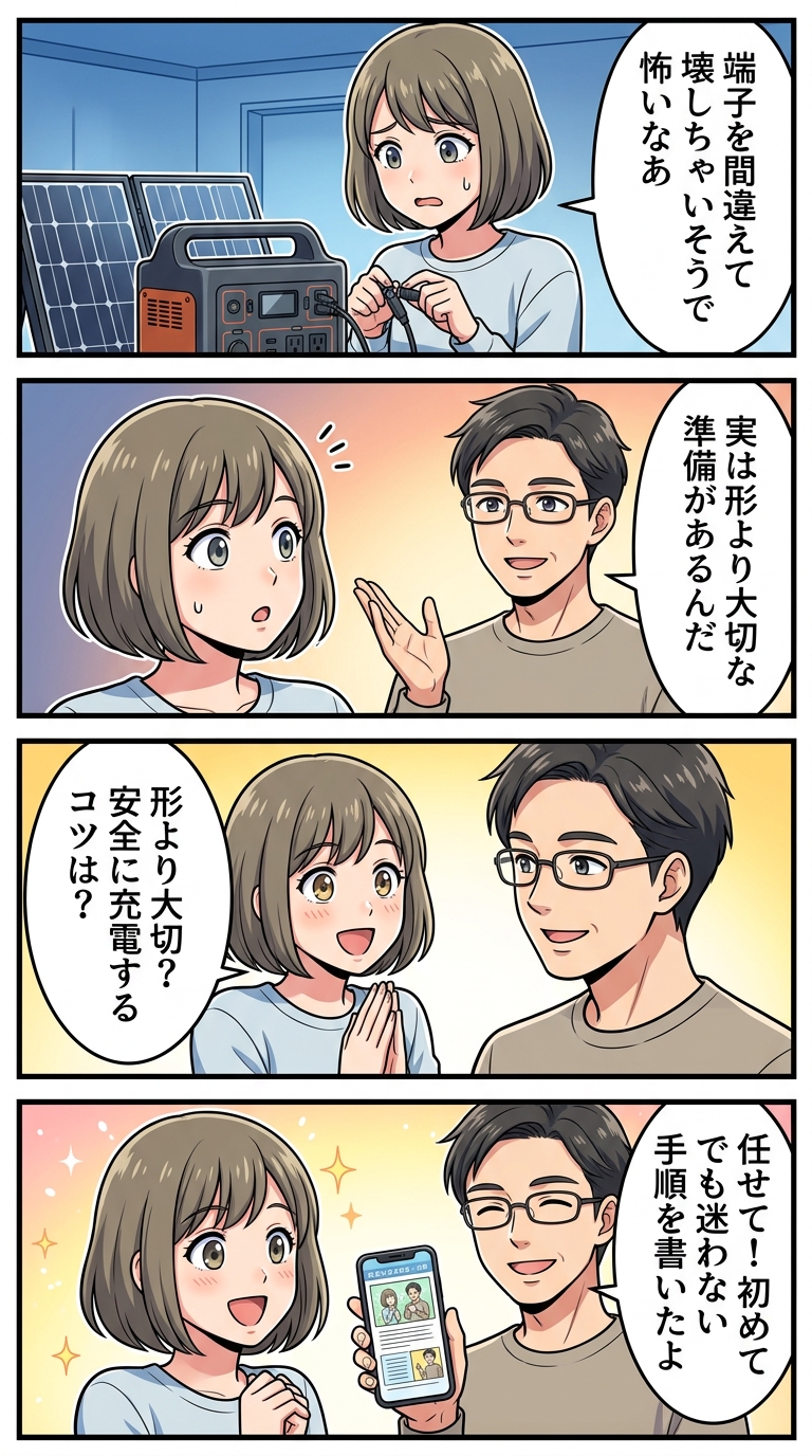 ポータブル電源 ソーラーパネル つなぎ方