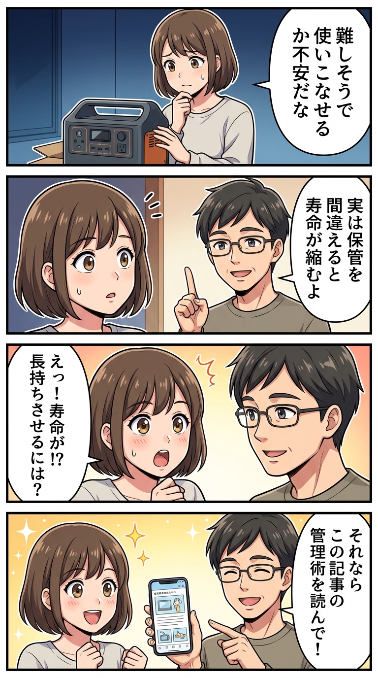 ポータブル電源の使い方　初心者向け