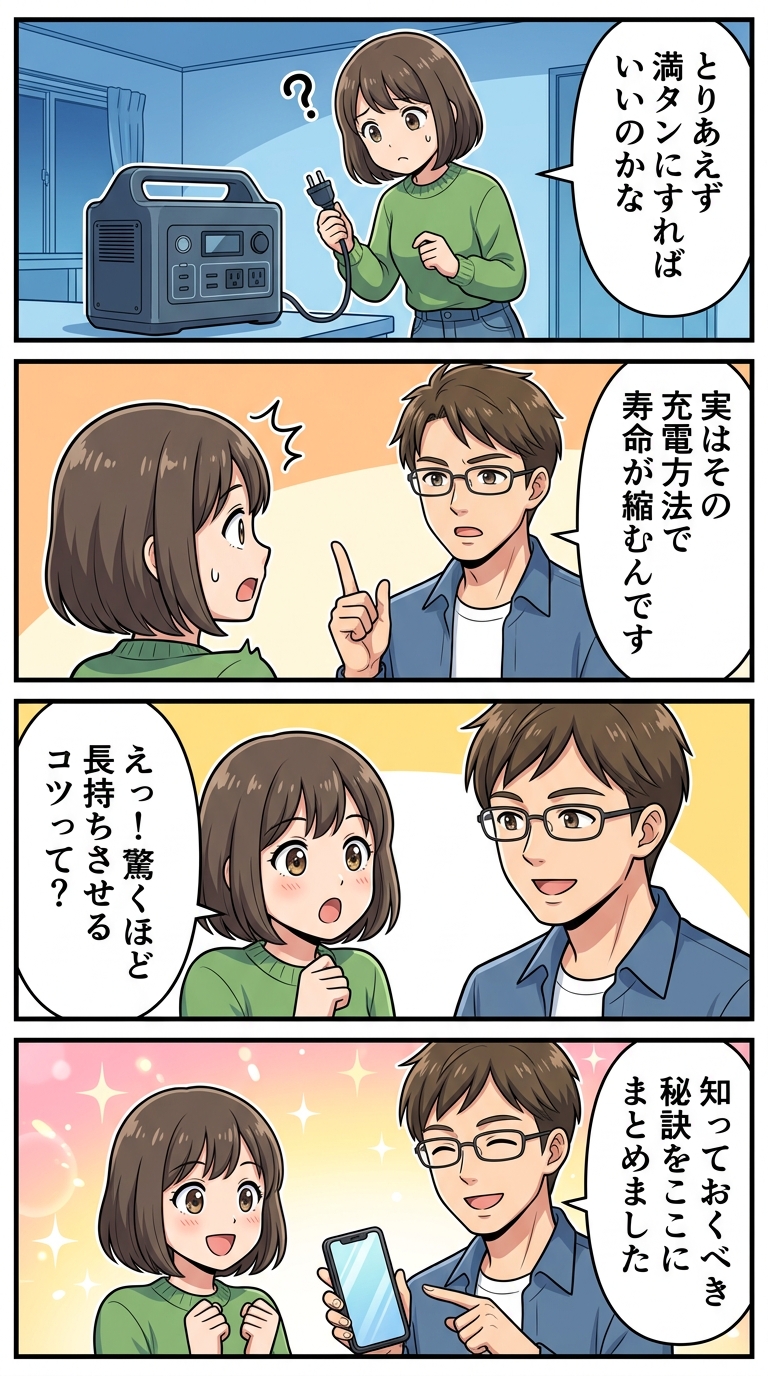 ポータブル電源の充電方法まとめ
