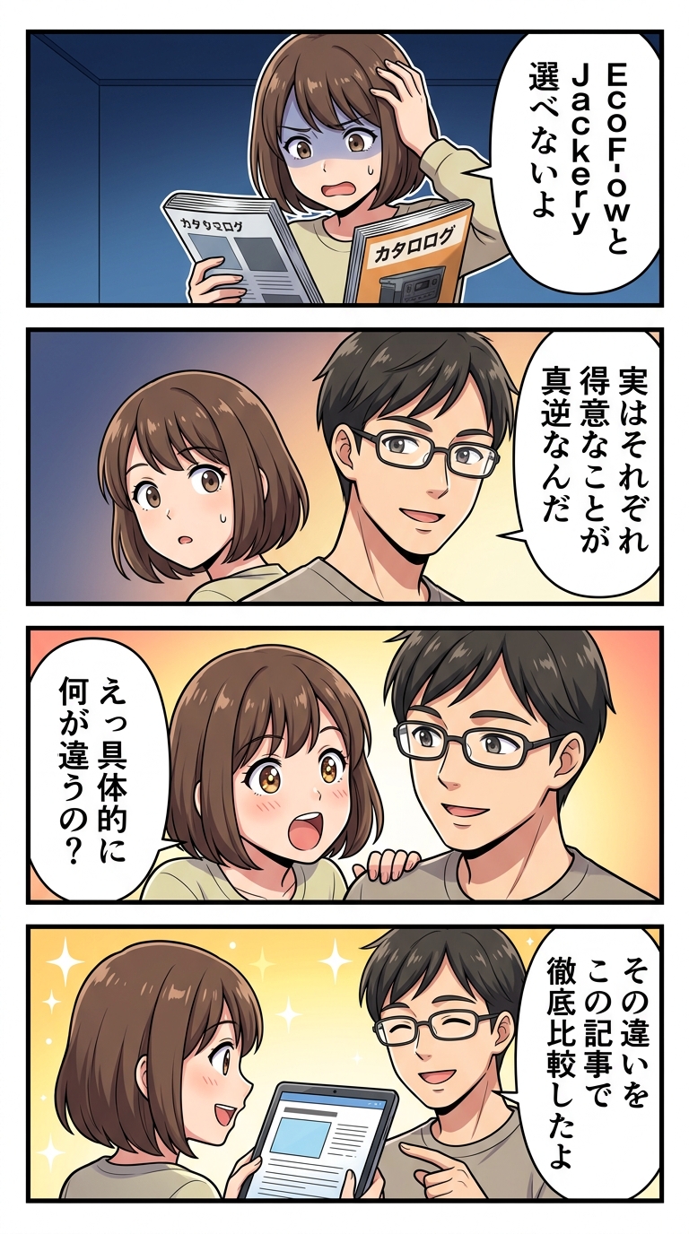 EcoFlow vs Jackery どっちがいい？徹底比較