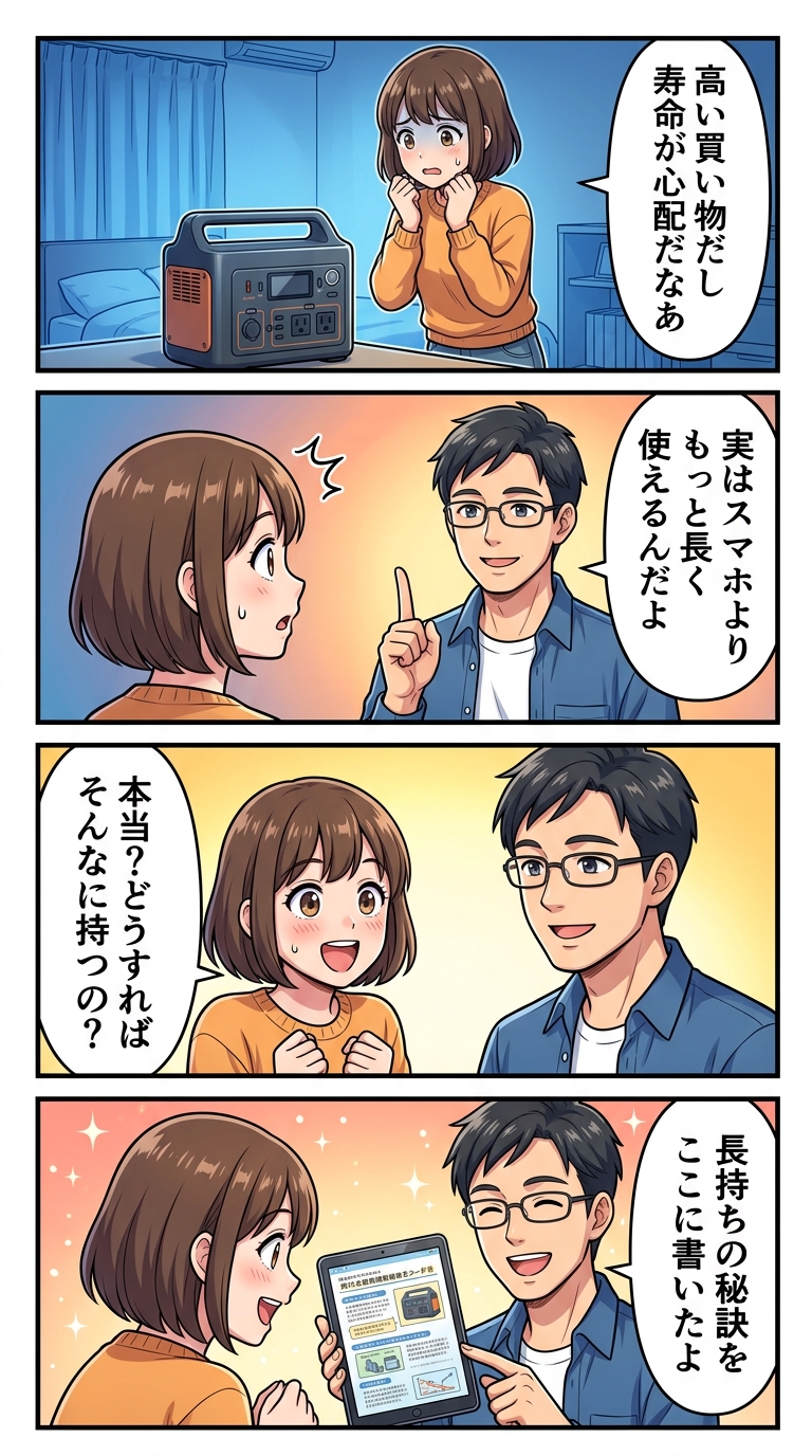 ポータブル電源は何年使える？寿命と長持ちさせる方法