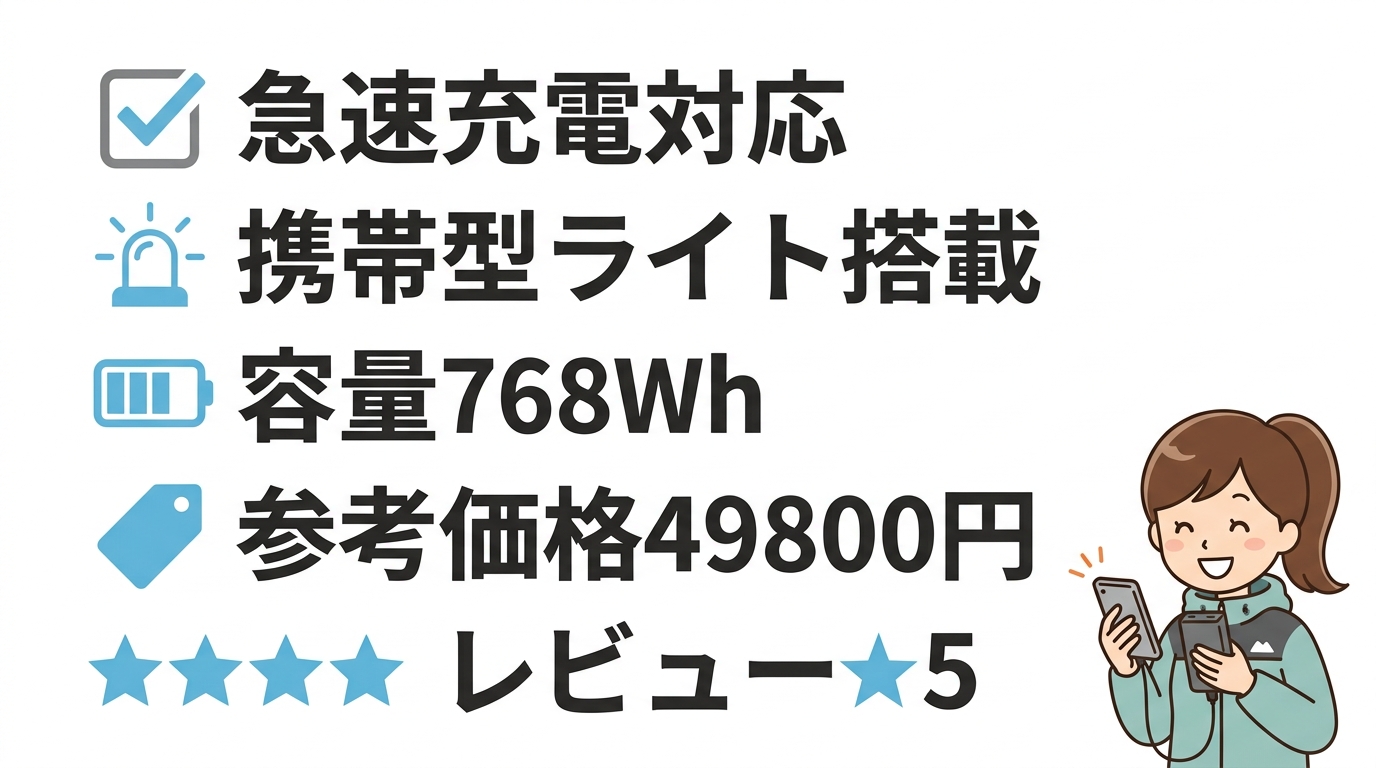 Anker SOLIX C800のレビュー
