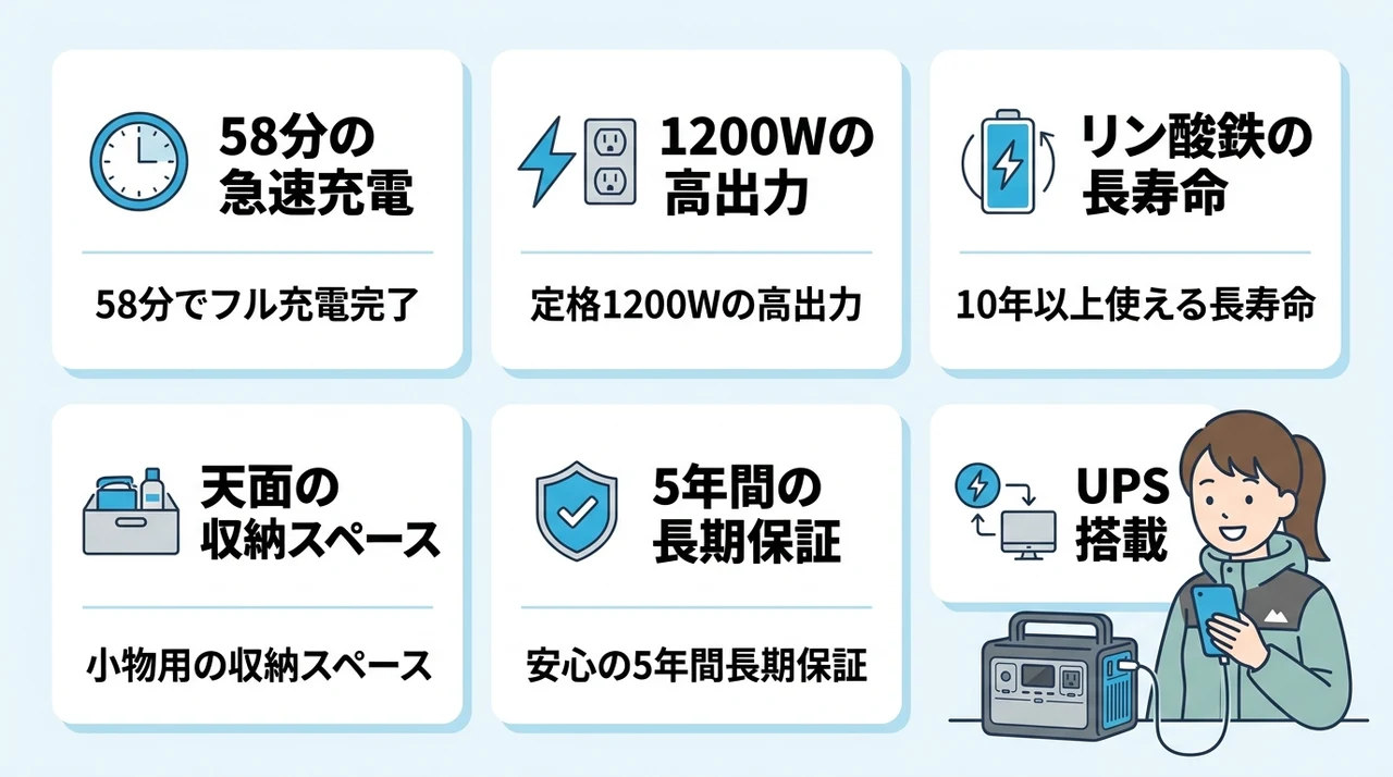 Anker SOLIX C800のメリット