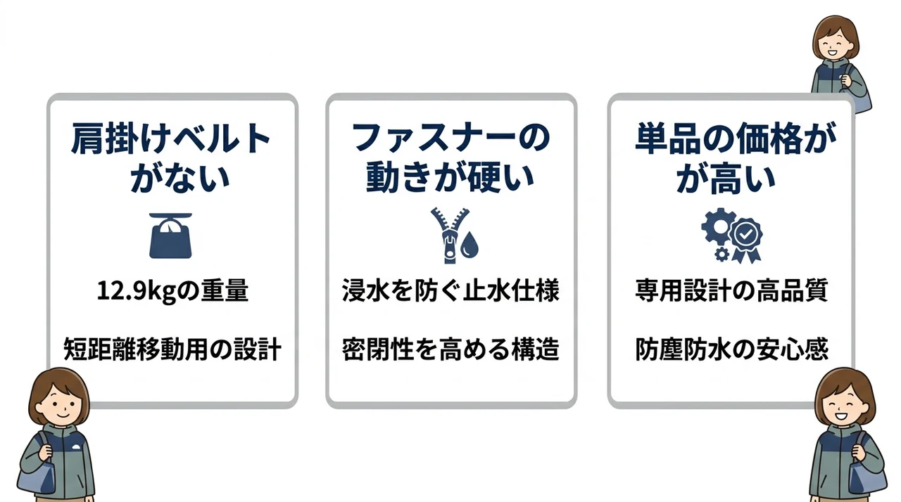 専用バッグの悪い口コミ