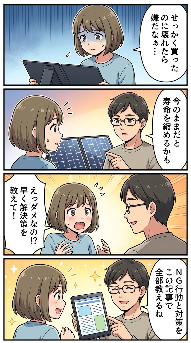 折り畳みソーラーパネル 寿命