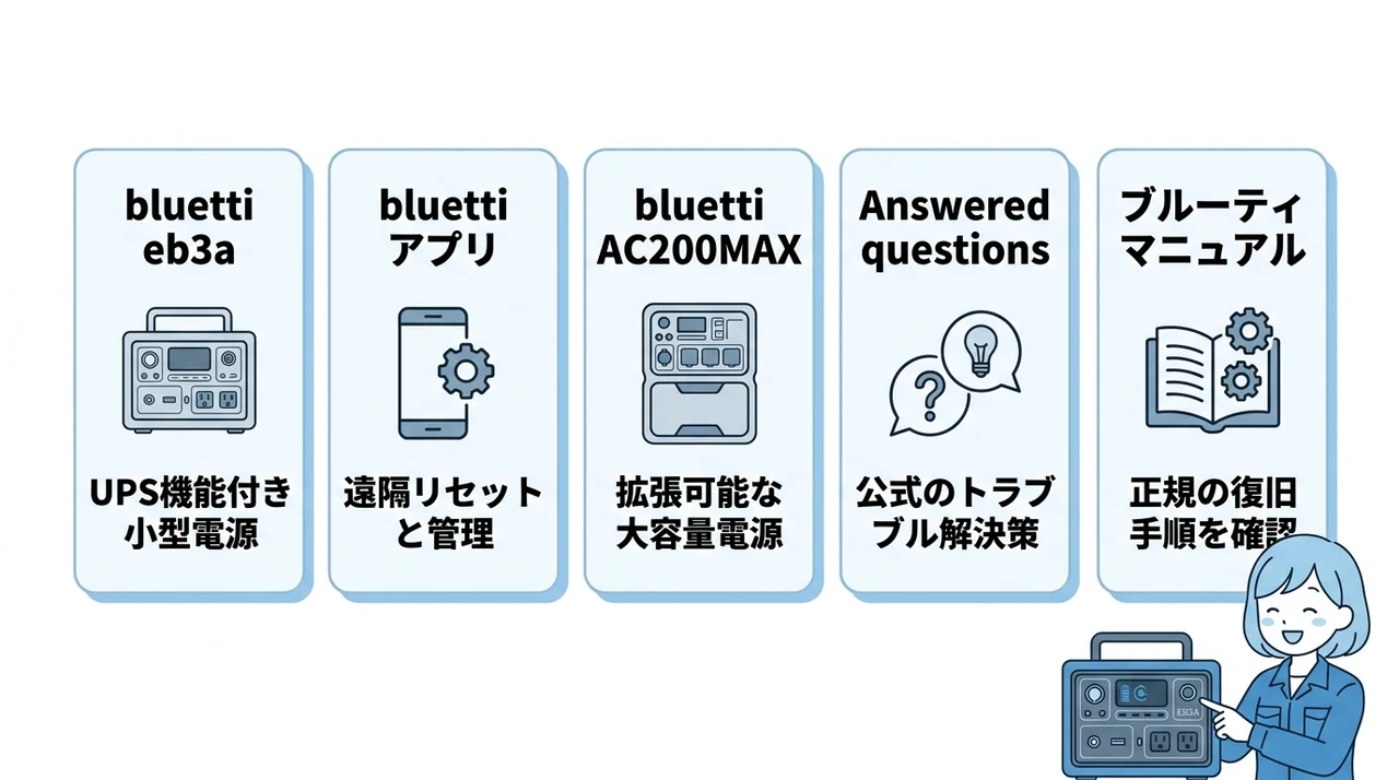 メンテナンスに役立つbluetti製品5選