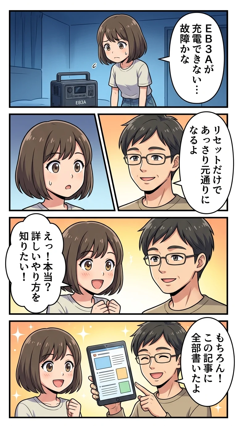 bluetti eb3a リセット 方法