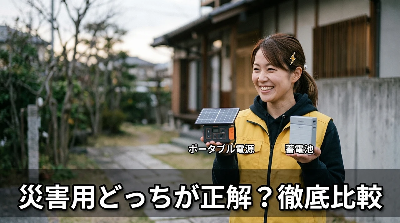 災害用にはどっちがいい？違いを比較