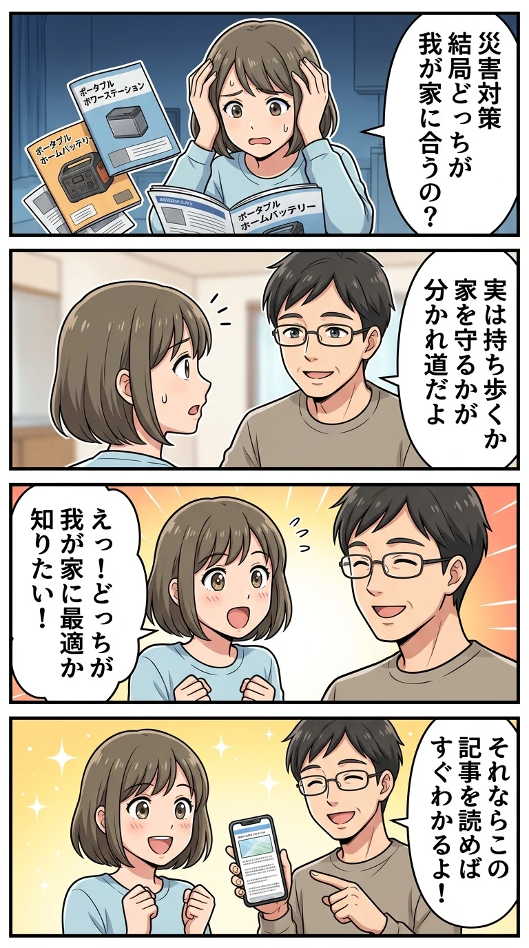ポータブル電源と蓄電池の違いを解説
