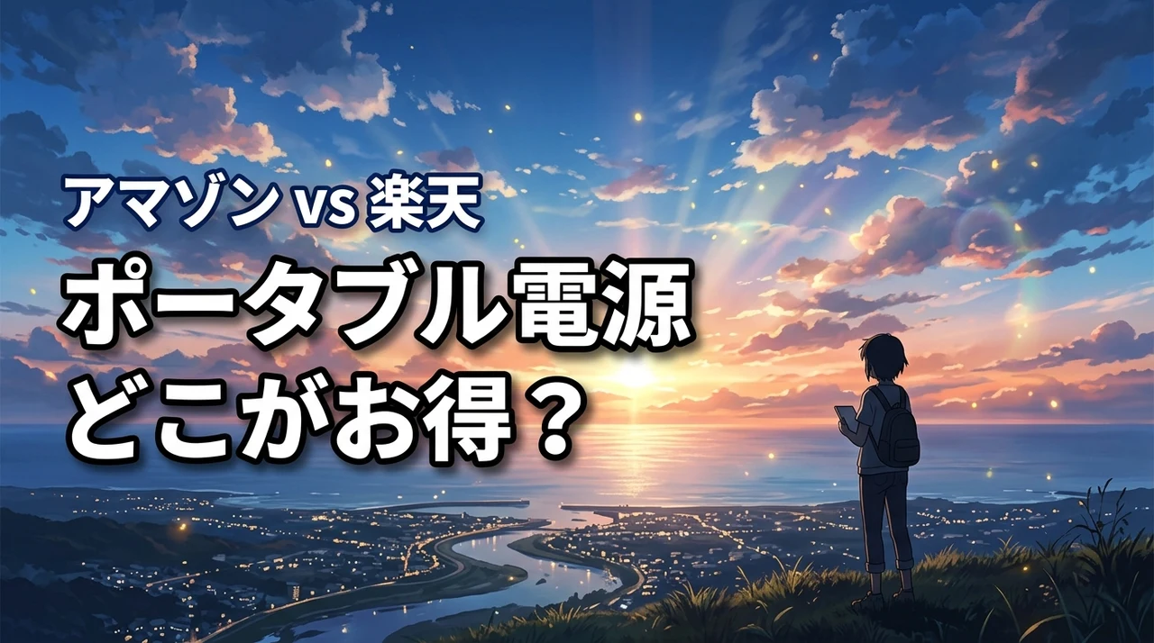 ポータブル電源はAmazon vs 楽天のどこで買うのがお得？安く買う3つのコツ