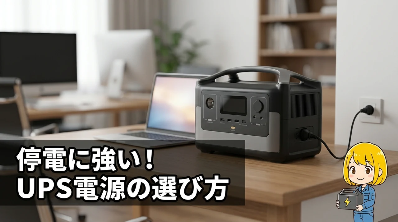UPS機能付きポータブル電源の選び方