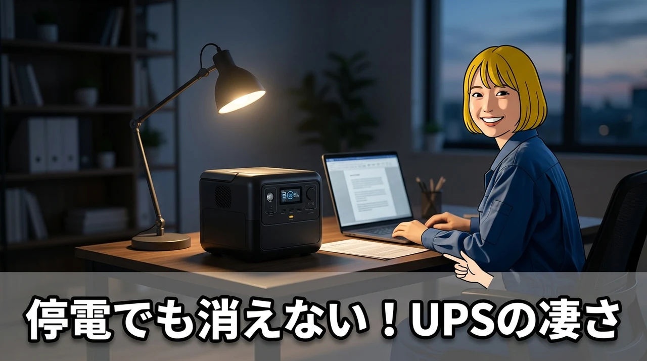 UPS機能付きポータブル電源のメリット