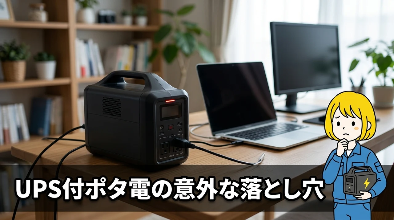 UPS機能付きポータブル電源のデメリット