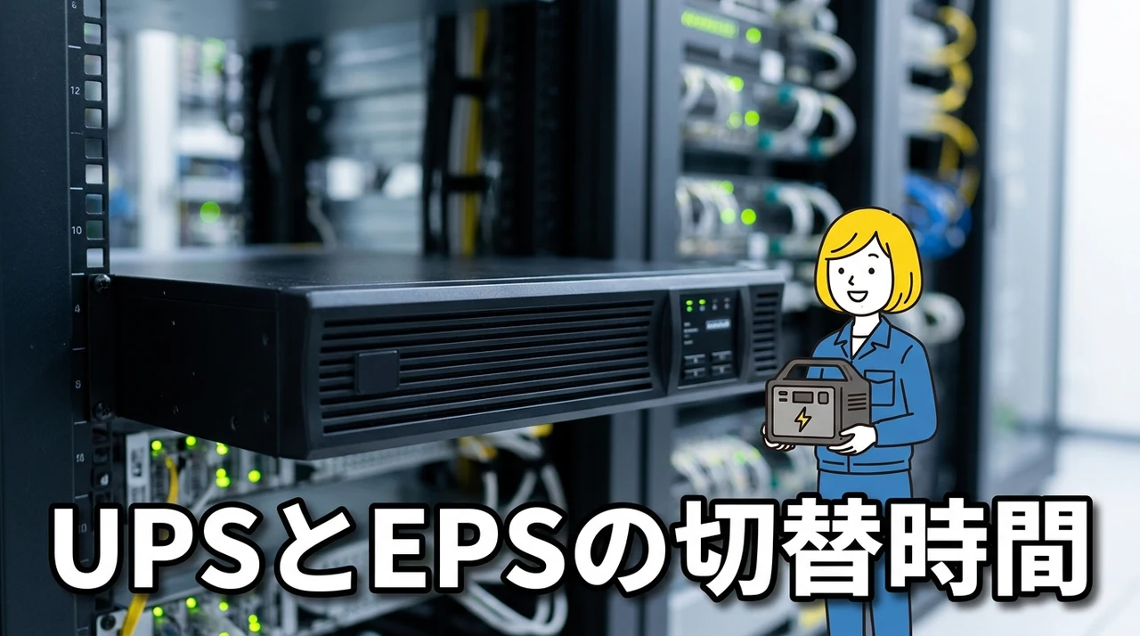 UPSとEPSの切替時間や仕組みの違い