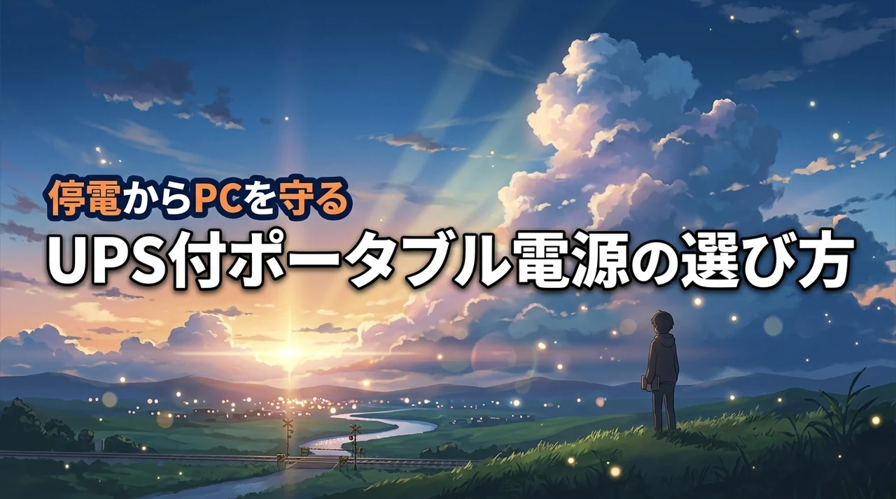 停電でPCを守る！UPS機能付きポータブル電源のおすすめは？失敗しない選び方