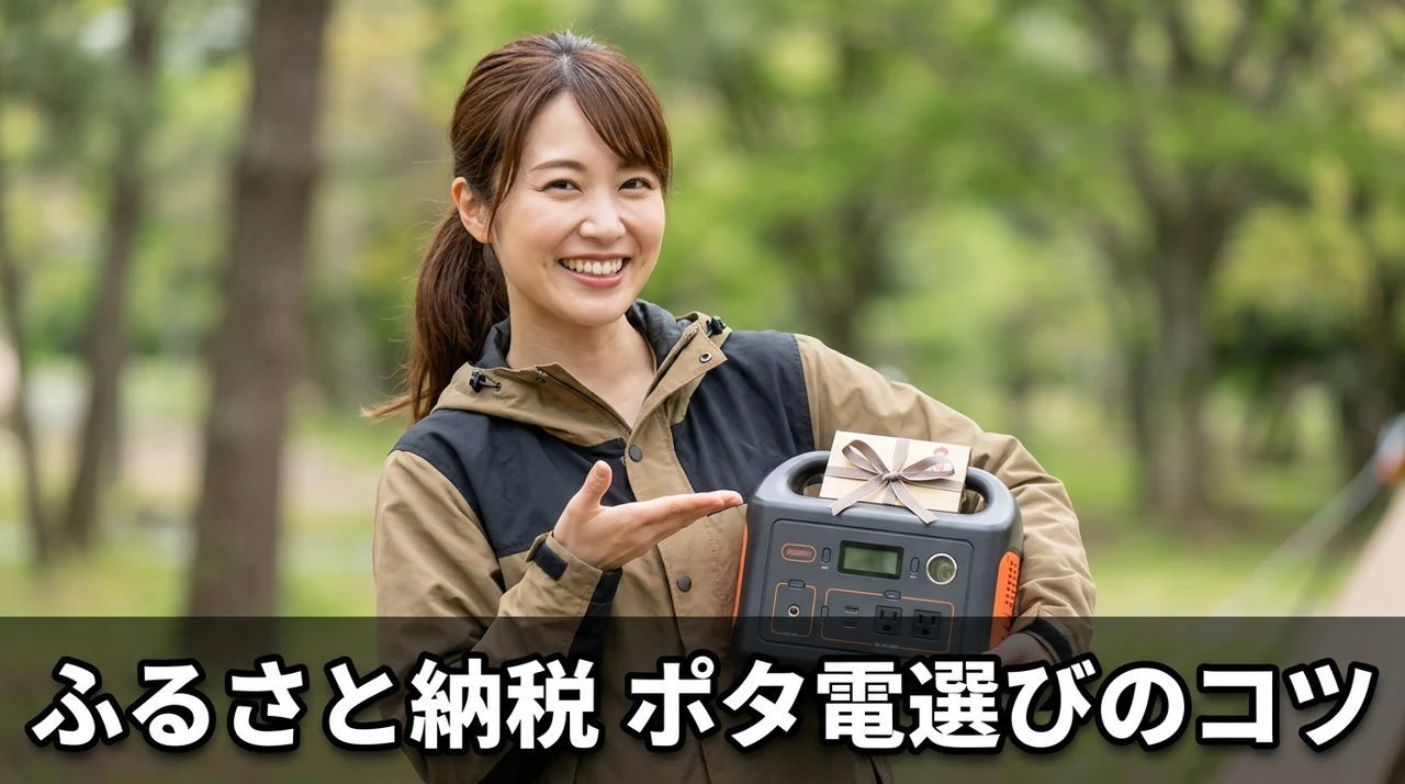 ふるさと納税でポータブル電源を選ぶコツ