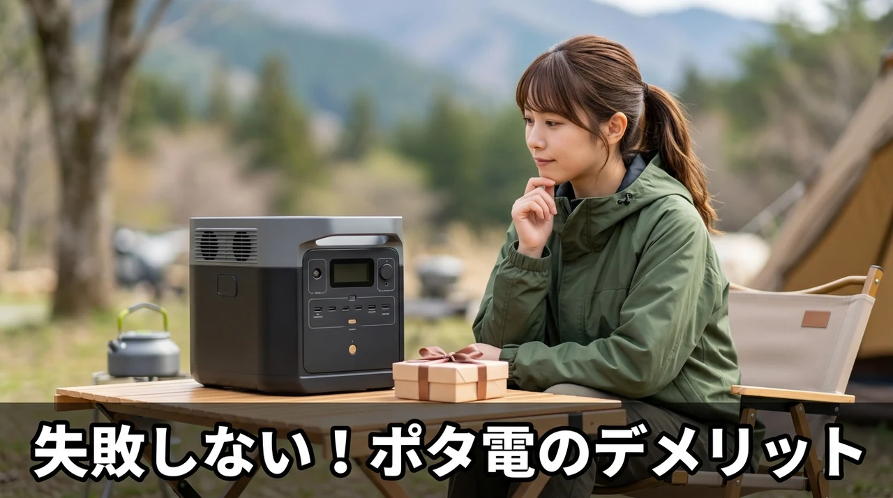 ポータブル電源を選ぶ際のデメリット3つ