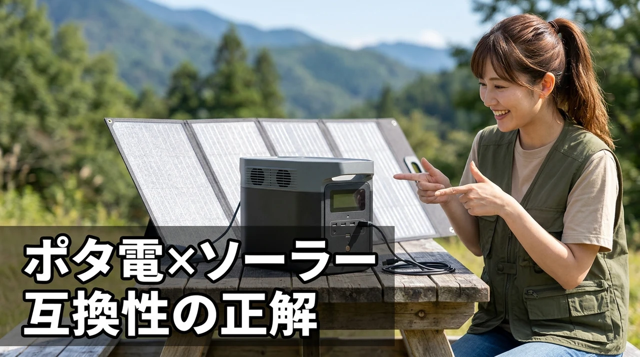 ポータブル電源とソーラーパネルの互換性