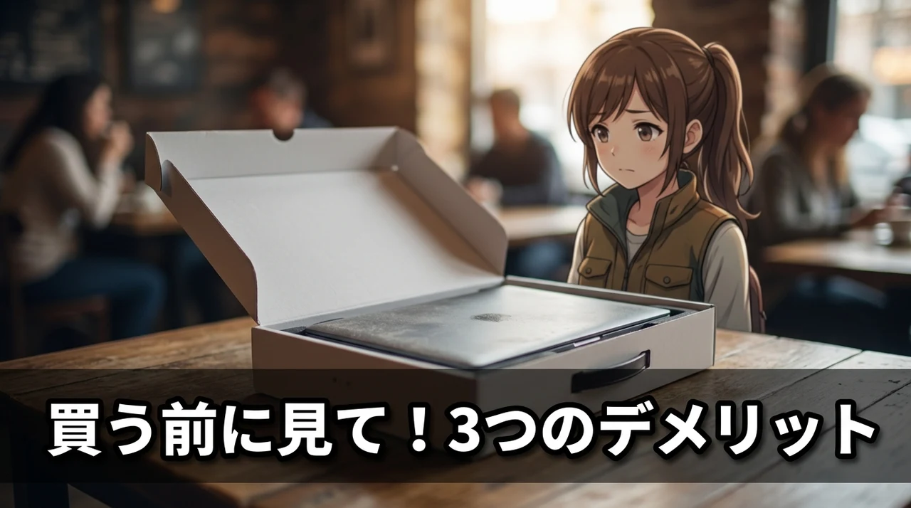 購入前に知るべき3つのデメリット