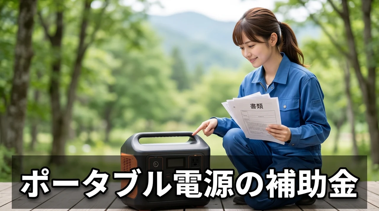 ポータブル電源の補助金を申請する手順