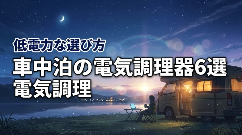 ポータブル電源で車中泊！おすすめの電気調理器6選と低電力な選び方を詳しく紹介