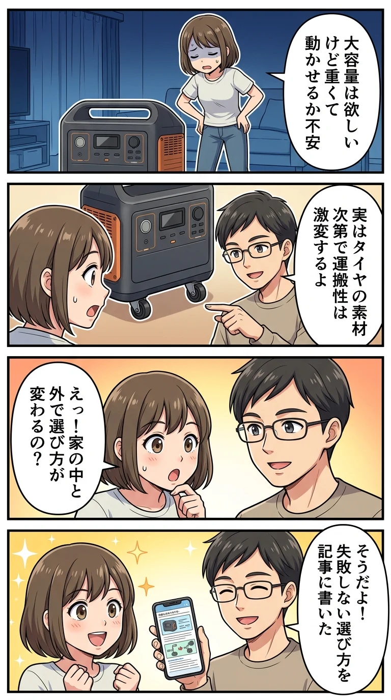 ポータブル電源 キャスター付き
