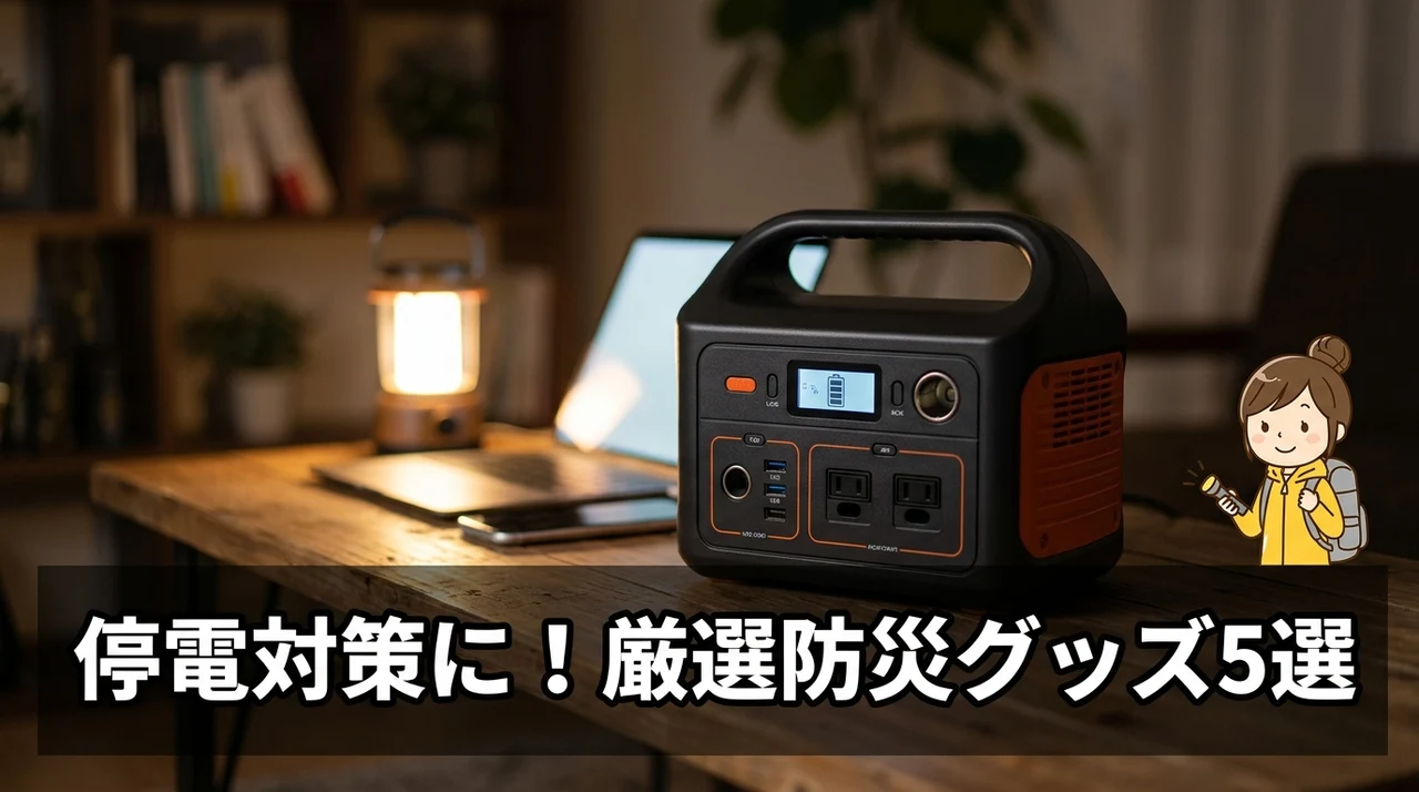 停電対策におすすめの防災グッズ5選