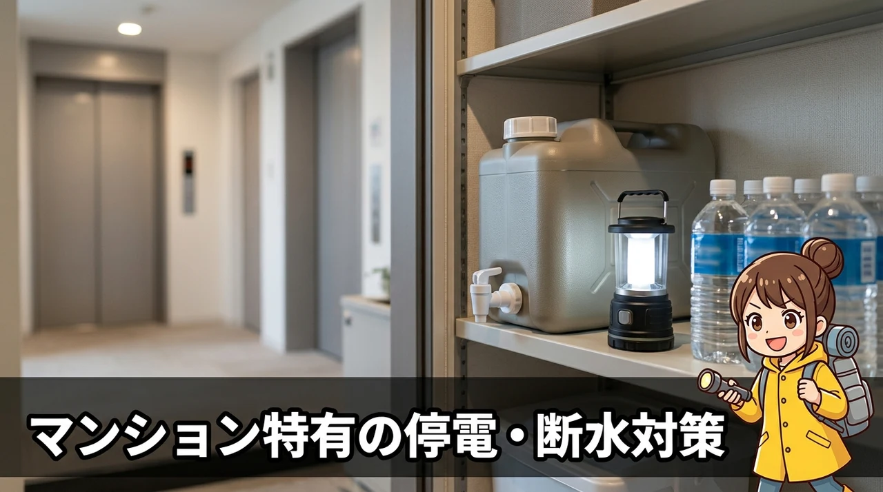 集合住宅特有の停電・断水対策