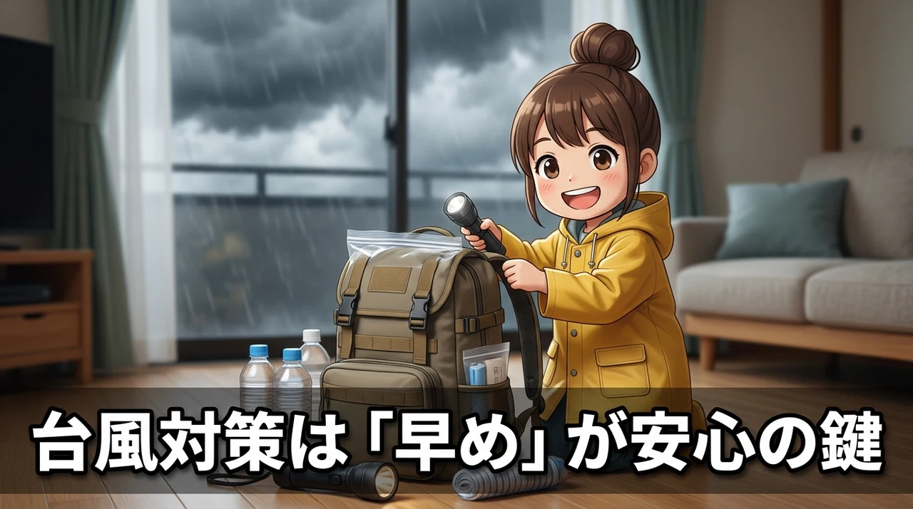 台風への備えを早めに行うメリット
