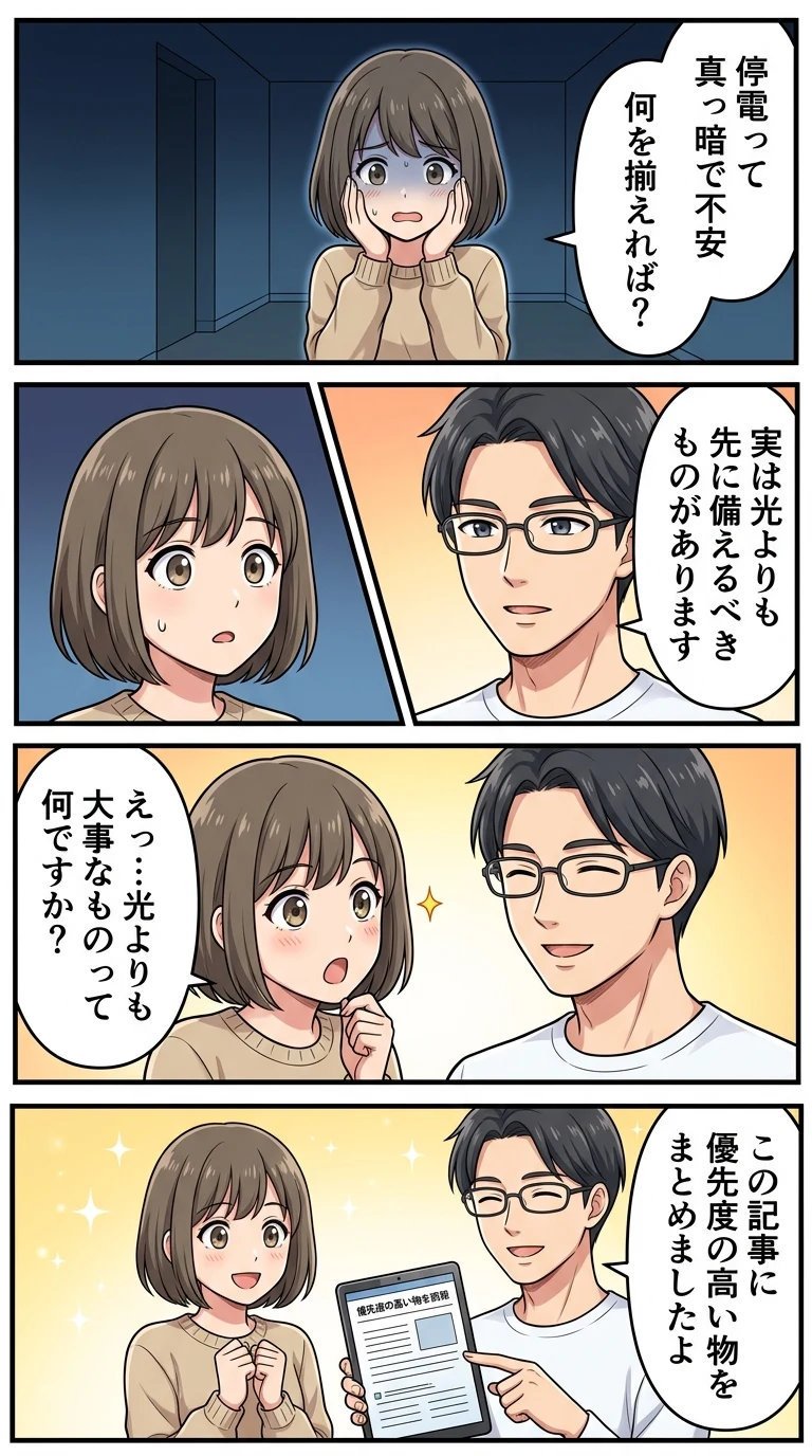 台風 停電 備え グッズ