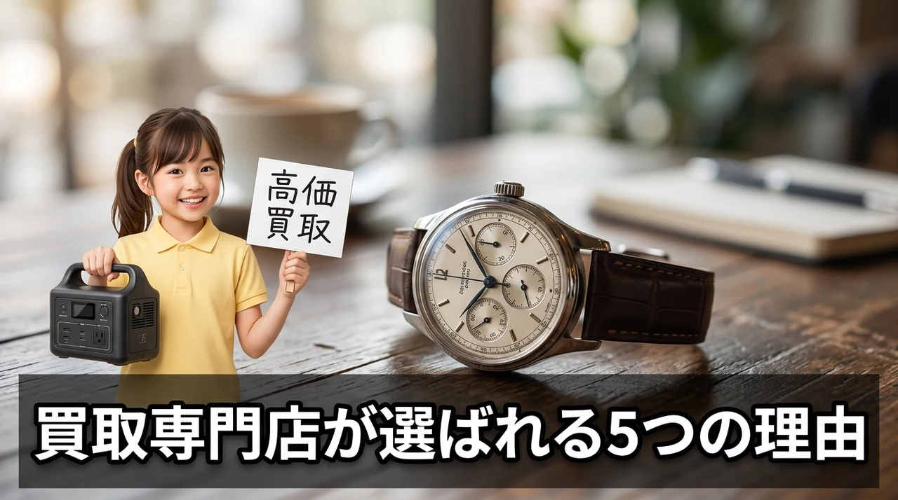 買取専門店を利用するメリット5つ