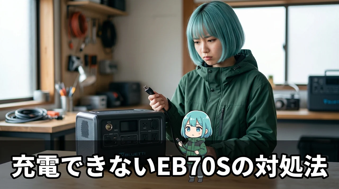 BLUETTI eb70sが充電できない原因と対策