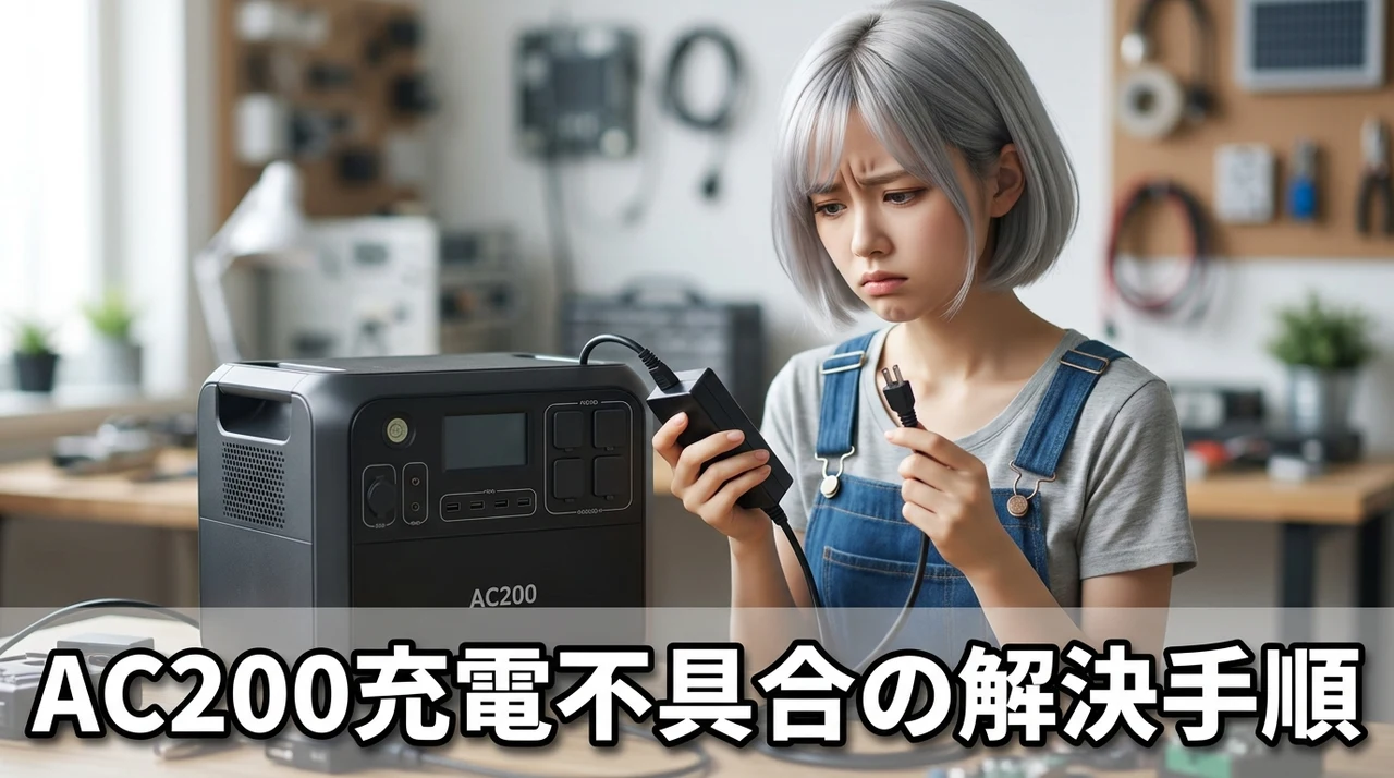 ac200の充電不具合を切り分ける手順