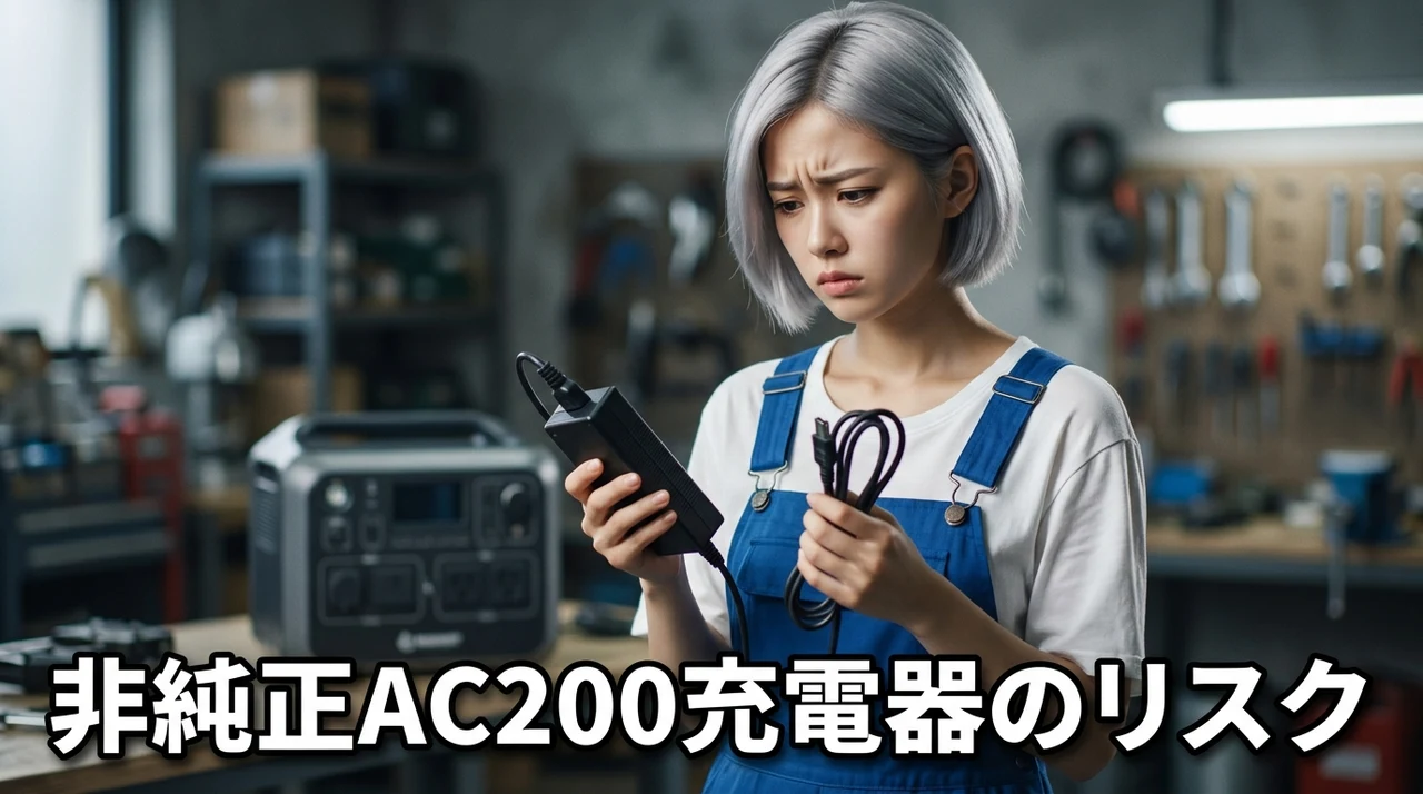 非純正ac200充電器を使うデメリット