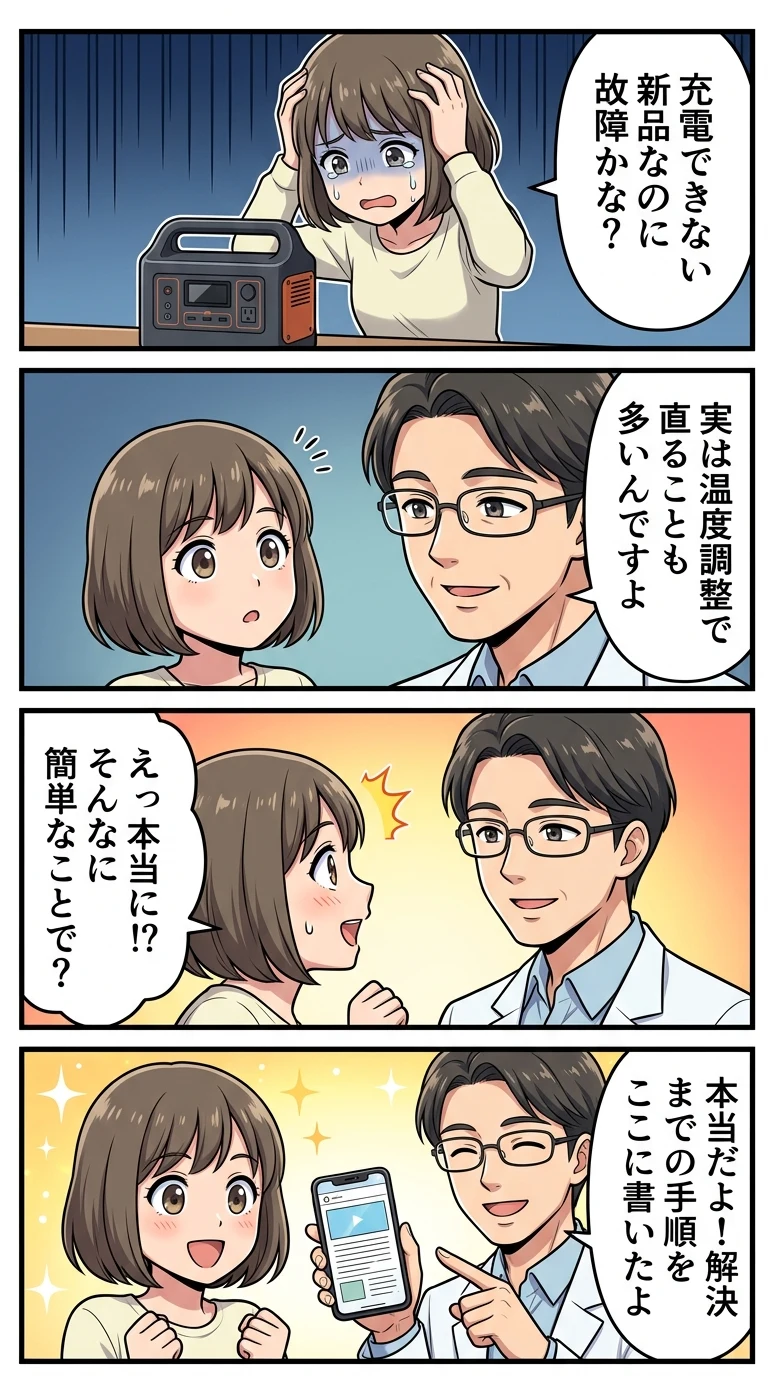BLUETTI EB55 充電 できない