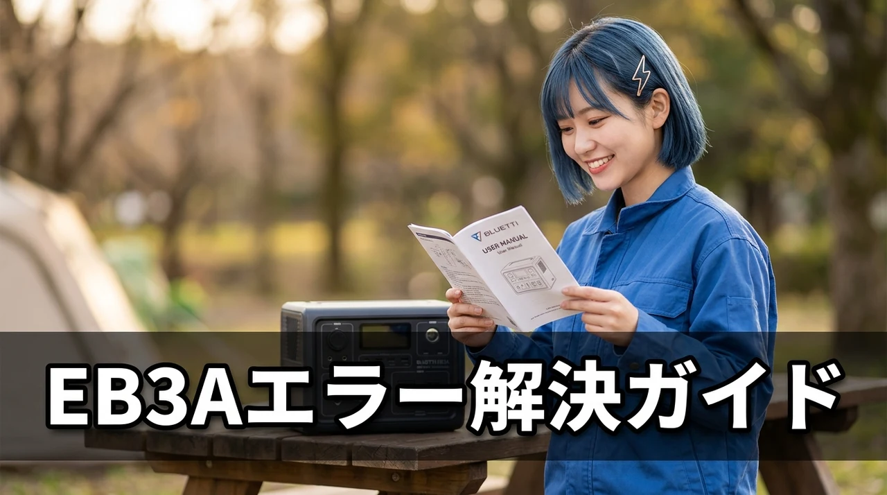BLUETTI EB3Aのエラーコードと基本の対処法