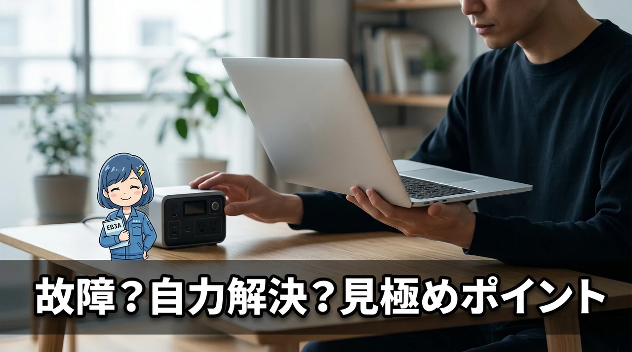 故障か自力解決かの判断基準