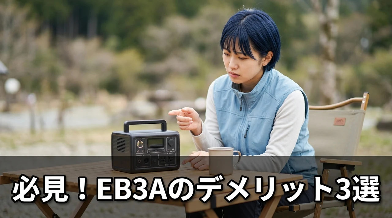 BLUETTI EB3Aのデメリット3つ
