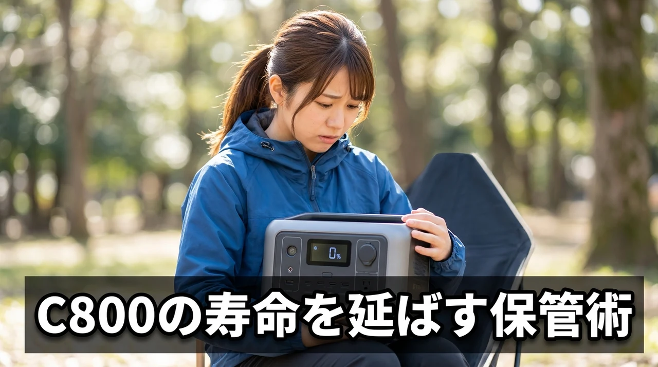 C800 の過放電を防ぐ保管術