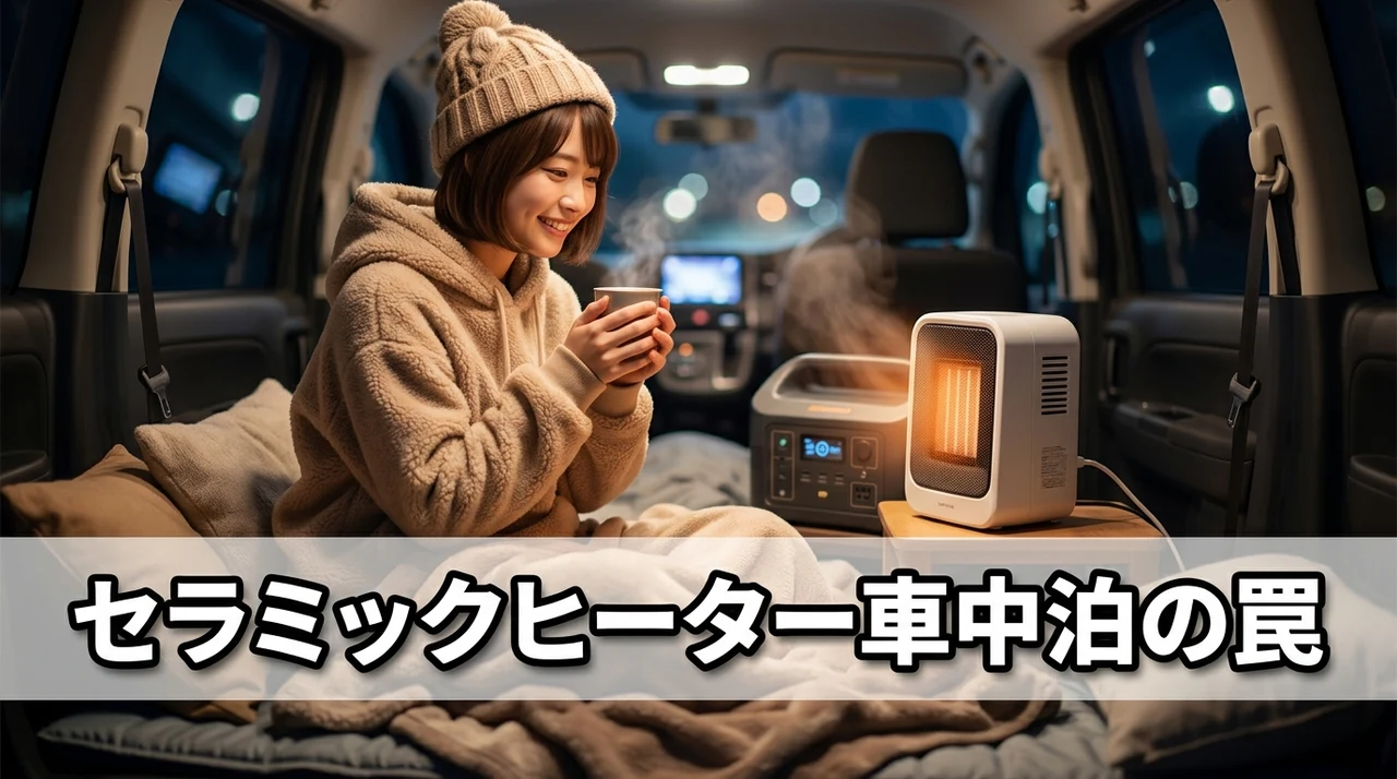 セラミックヒーターを車中泊で使うデメリット3つ